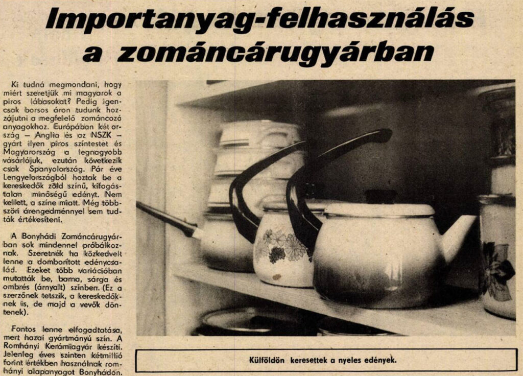 edények