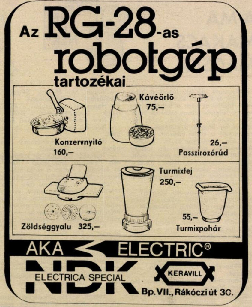 kivehető ajtós turmixgép